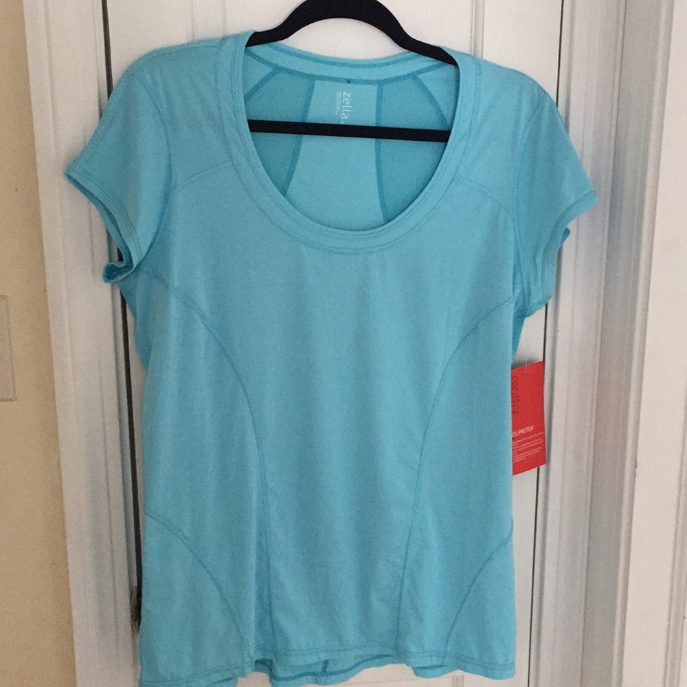 NWT Zella short sleeved work out top XL